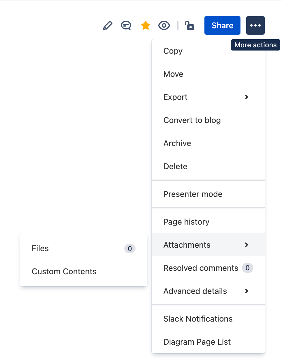 Content Tool Menu