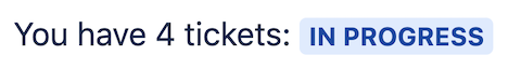 Screenshot of a status lozenge
