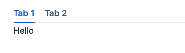 Tabs example